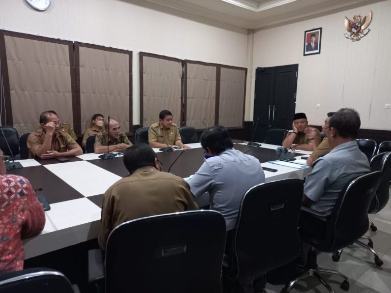 Rapat OPD Terkait membahas kesiapan fasilitas penyeberangan jika jembatan Sambaliung ditutup