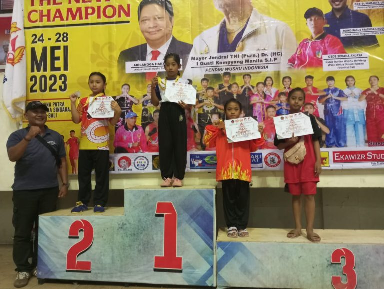 1. Srikandi Cilik Kodim Klungkung Berhasil Juarai Ajang Wushu