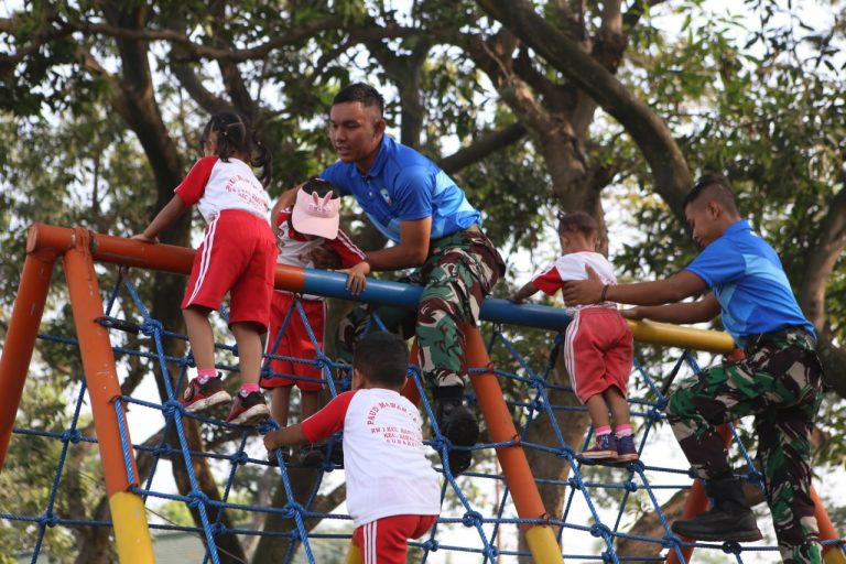 2. Paud Mawar Ceria Gelar Outbond di Mako Yonarhanud 8MBC