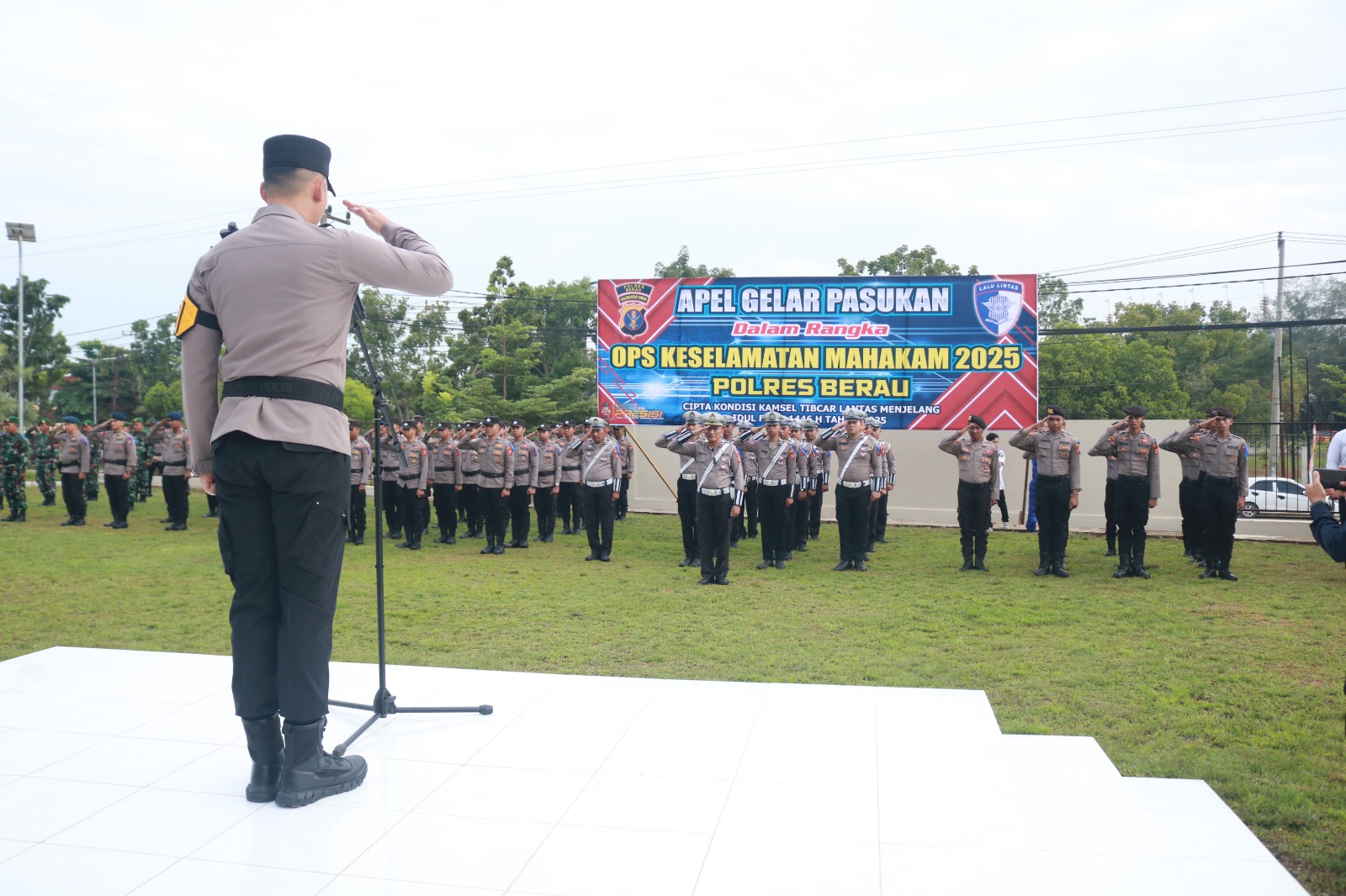 Foto:Polres Berau Berserta Jajaranya Mengelar Operasi Keselamatan Lalu Lintas pada tahun 2025