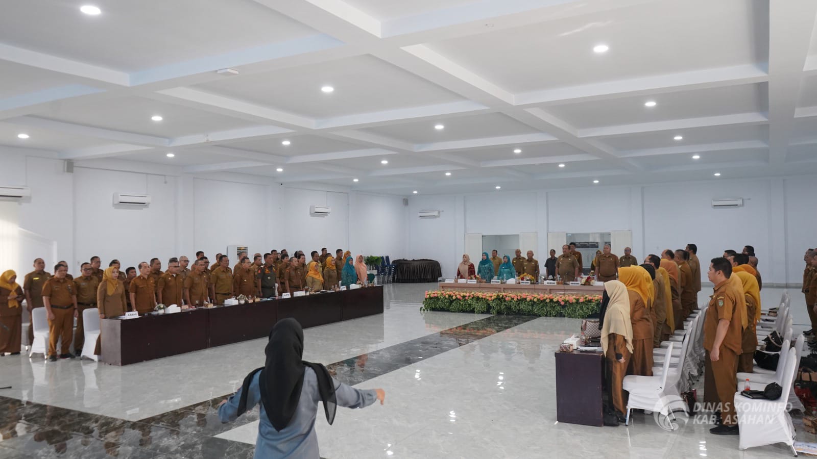 Bupati Asahan H. Surya, B.Sc memimpin Rapat Koordinasi Pemerintah (Rakorpem) Bulan Februari Tahun 2025