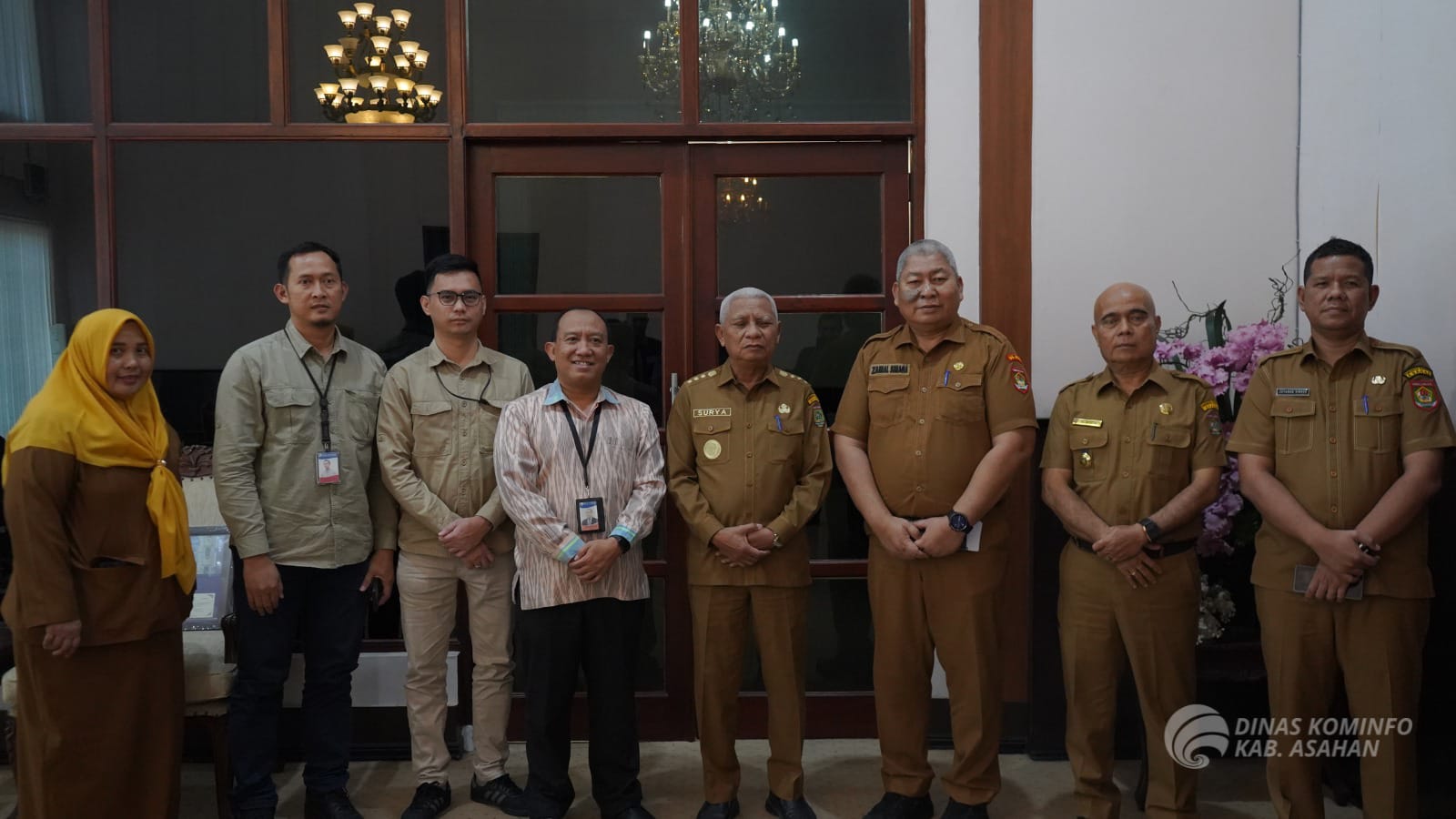 Kepala Kantor Perwakilan BANK Indonesia Pematang Siantar beraudiensi dengan Bupati Asahan di Ruang Kerja Bupati Asahan, Senin, (10/02/2025).
